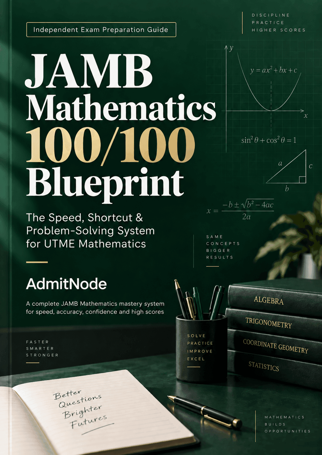 JAMB Mathematics 100/100 Blueprint cover